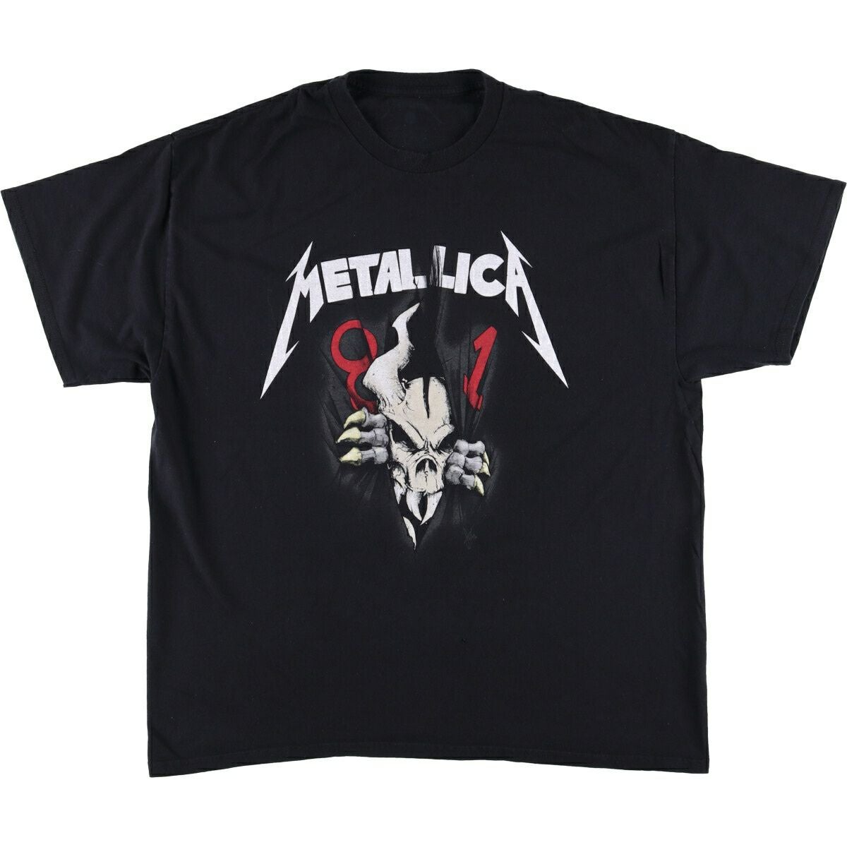古着 METALLICA メタリカ バンド スウェットプルオーバーパーカー