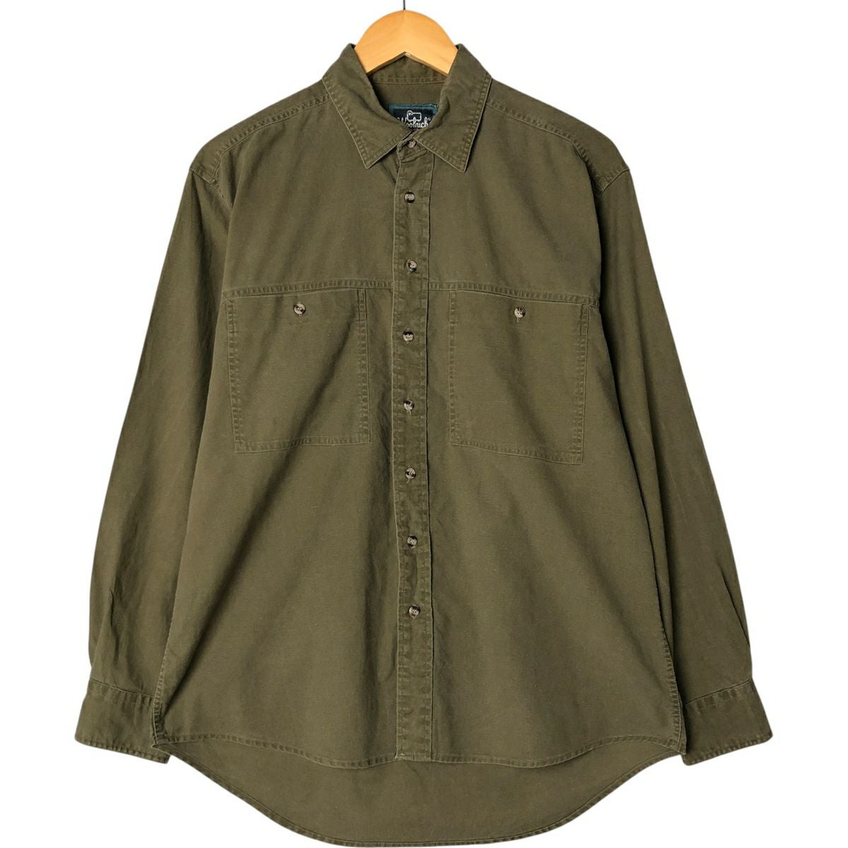 古着 90年代 ウールリッチ WOOLRICH 総柄 魚柄 半袖 ボタンダウン