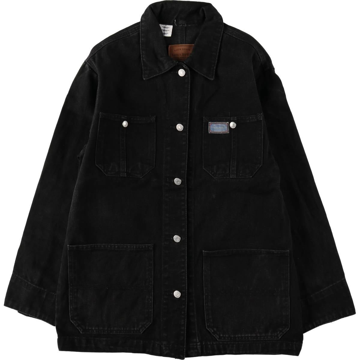 美品 廃盤 ラルフローレン Denim&supply オーバーオール　Lサイズ 古着 ラルフローレン Ralph Lauren LAUREN JEANS CO ブラックデニム