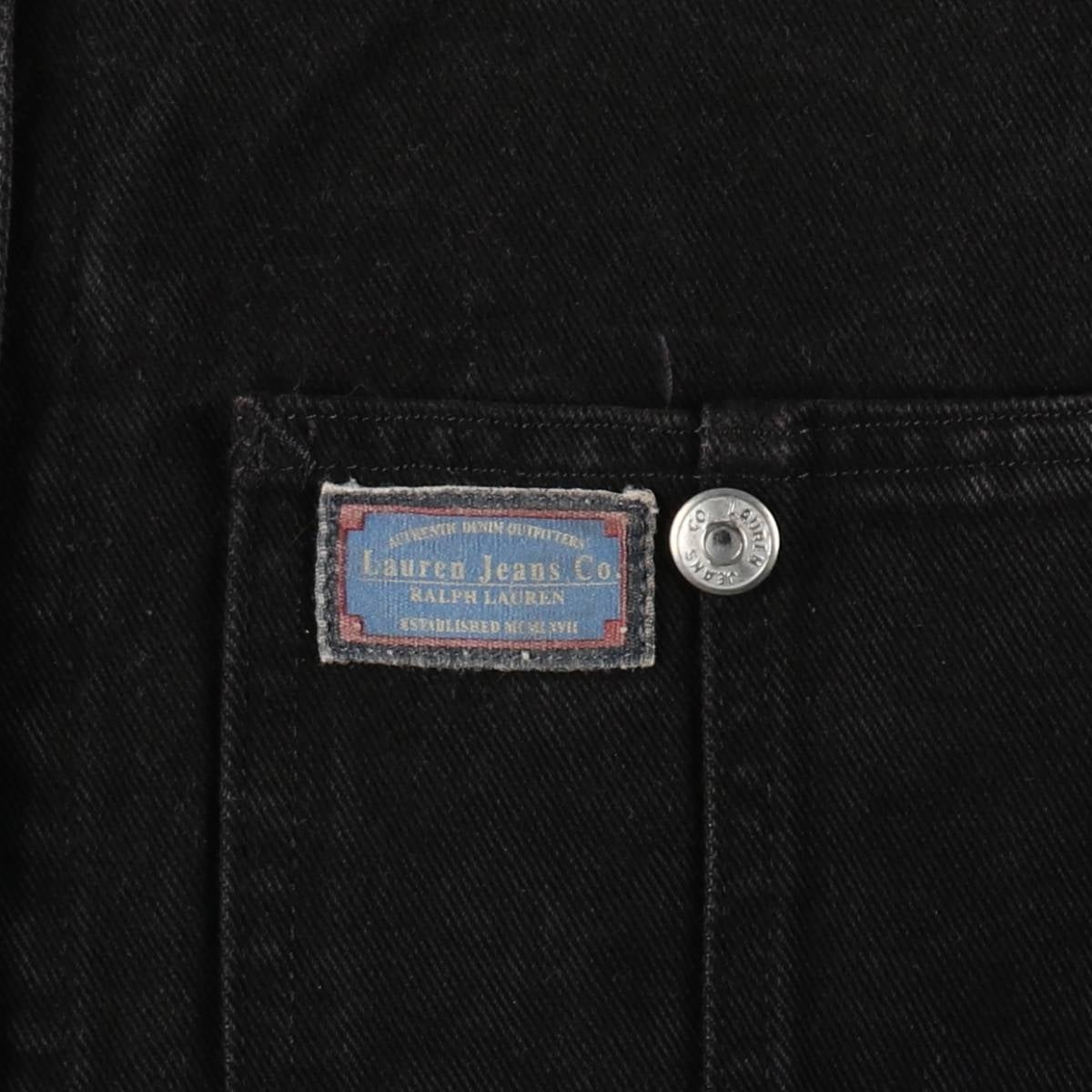 古着 ラルフローレン Ralph Lauren LAUREN JEANS CO ブラックデニム