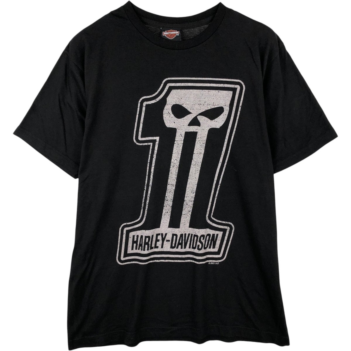 古着 ハーレーダビッドソン Harley-Davidson ドクロ柄 スカル柄