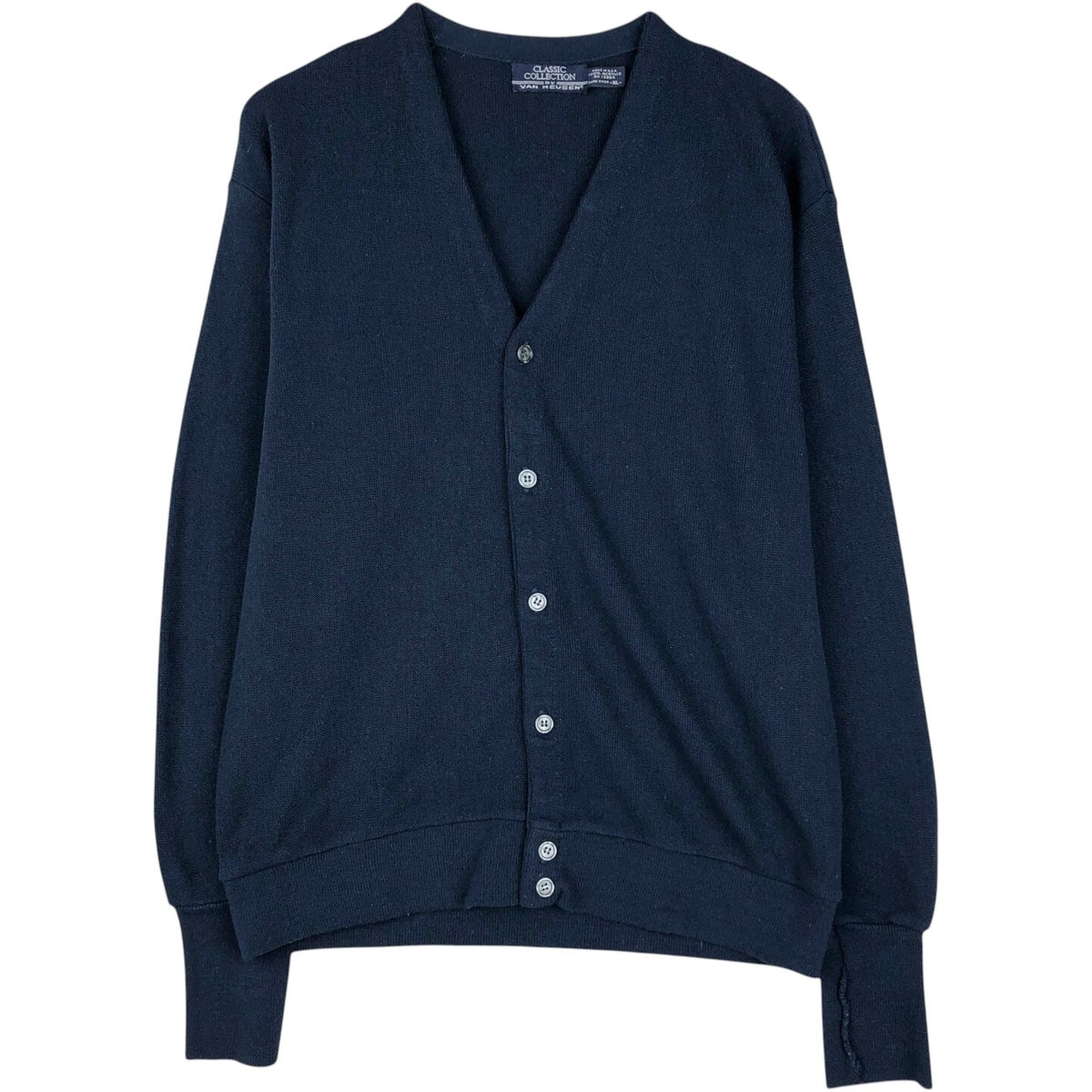 古着 80年代 THE FOX COLLECTION JCPENNY Vネック コットンニット