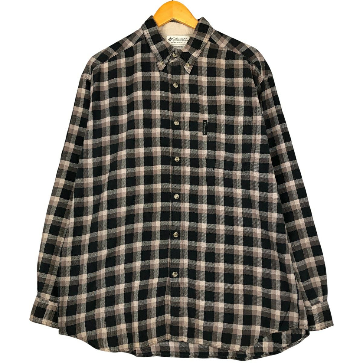 古着 コロンビア Columbia オンブレチェック 長袖 コットンチェック