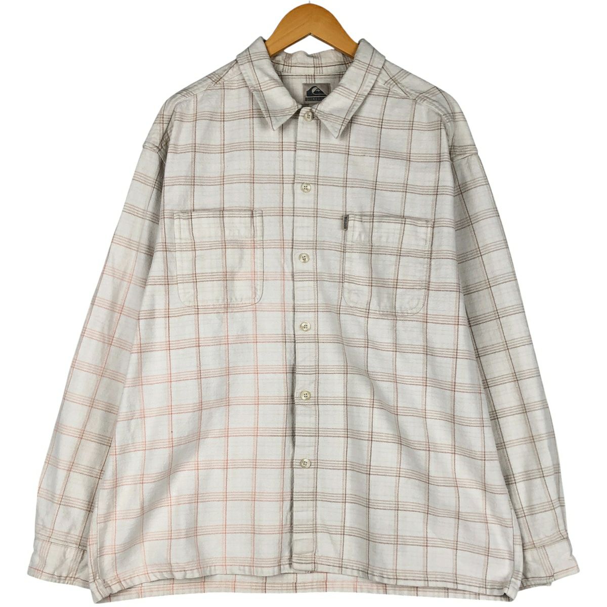 古着 クイックシルバー QUIKSILVER 長袖 ポロシャツ メンズL相当