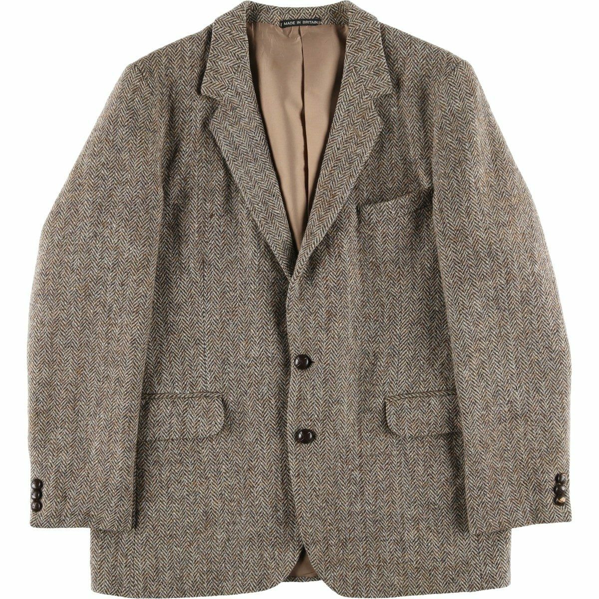 古着 90年代 ハリスツイード Harris Tweed ウールテーラードジャケット