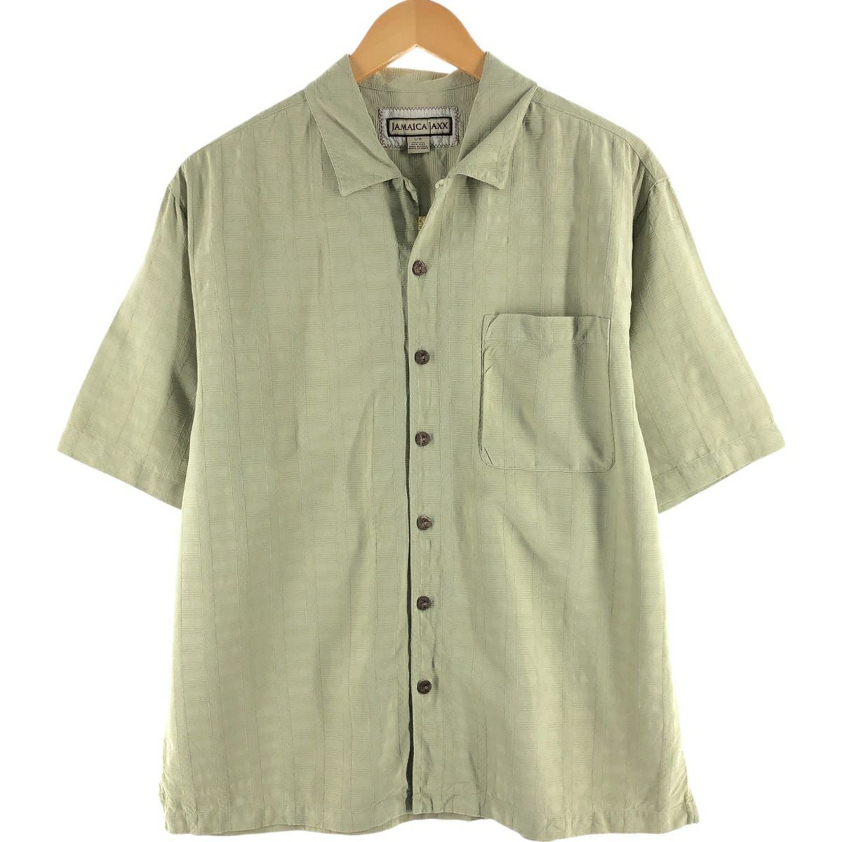 古着 ヴァンヒューゼン VAN HEUSEN ストライプ柄 半袖 レーヨンシャツ ボックスシャツ メンズL相当 /eaa562052 古着 ヴァンヒューゼン VAN HEUSEN ストライプ柄 半袖 レーヨンシャツ
