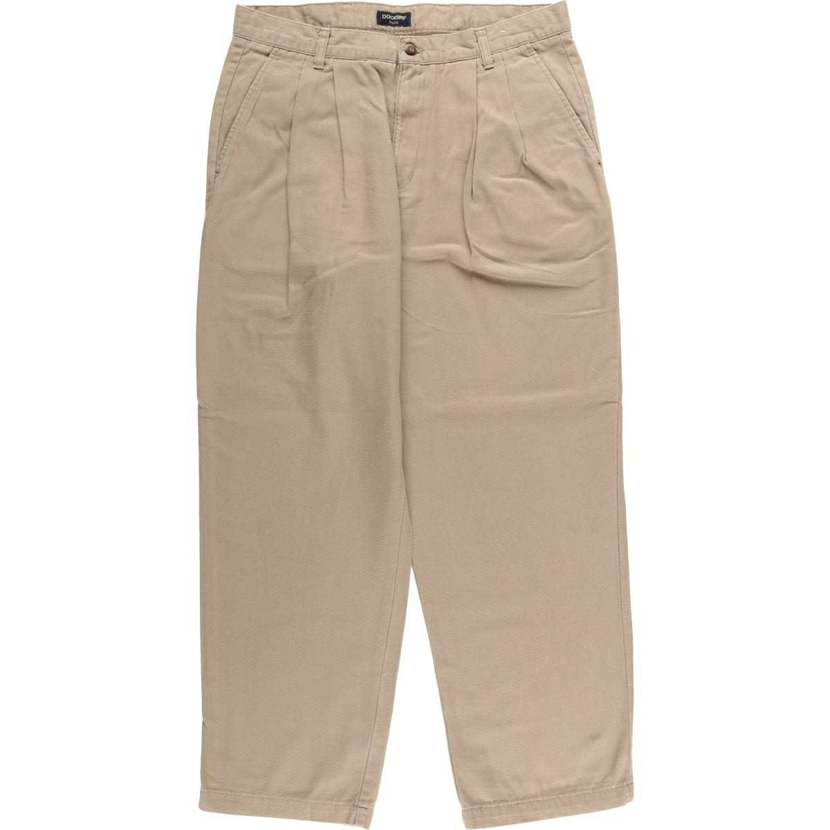 古着 90年代 ドッカーズ DOCKERS KHAKIS ツータック コットンパンツ