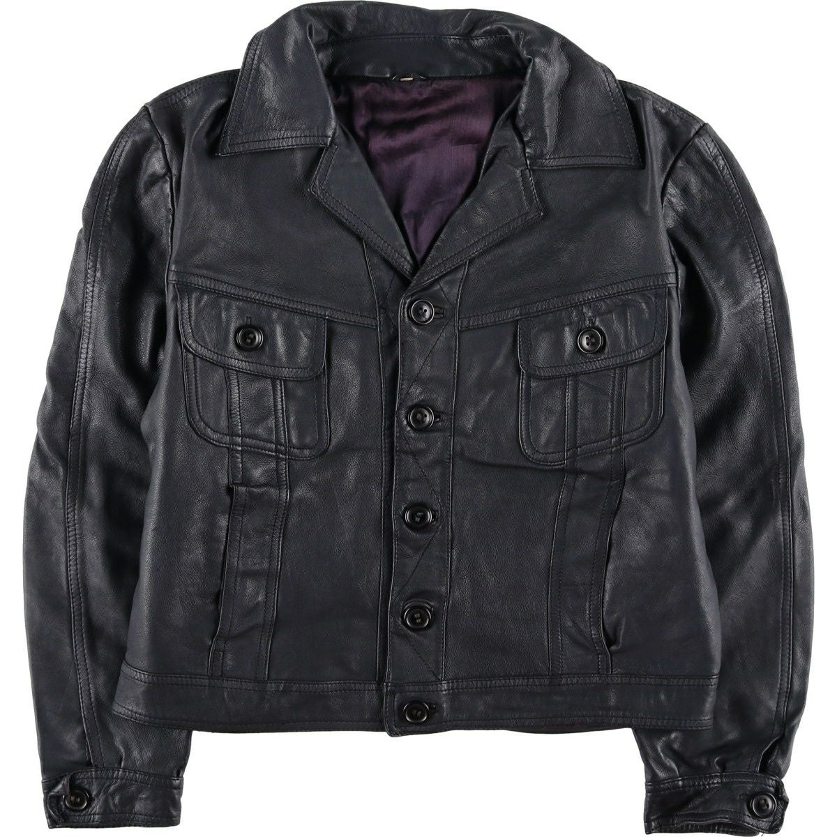 古着 シェビニオン CHEVIGNON レザージャケット メンズS相当