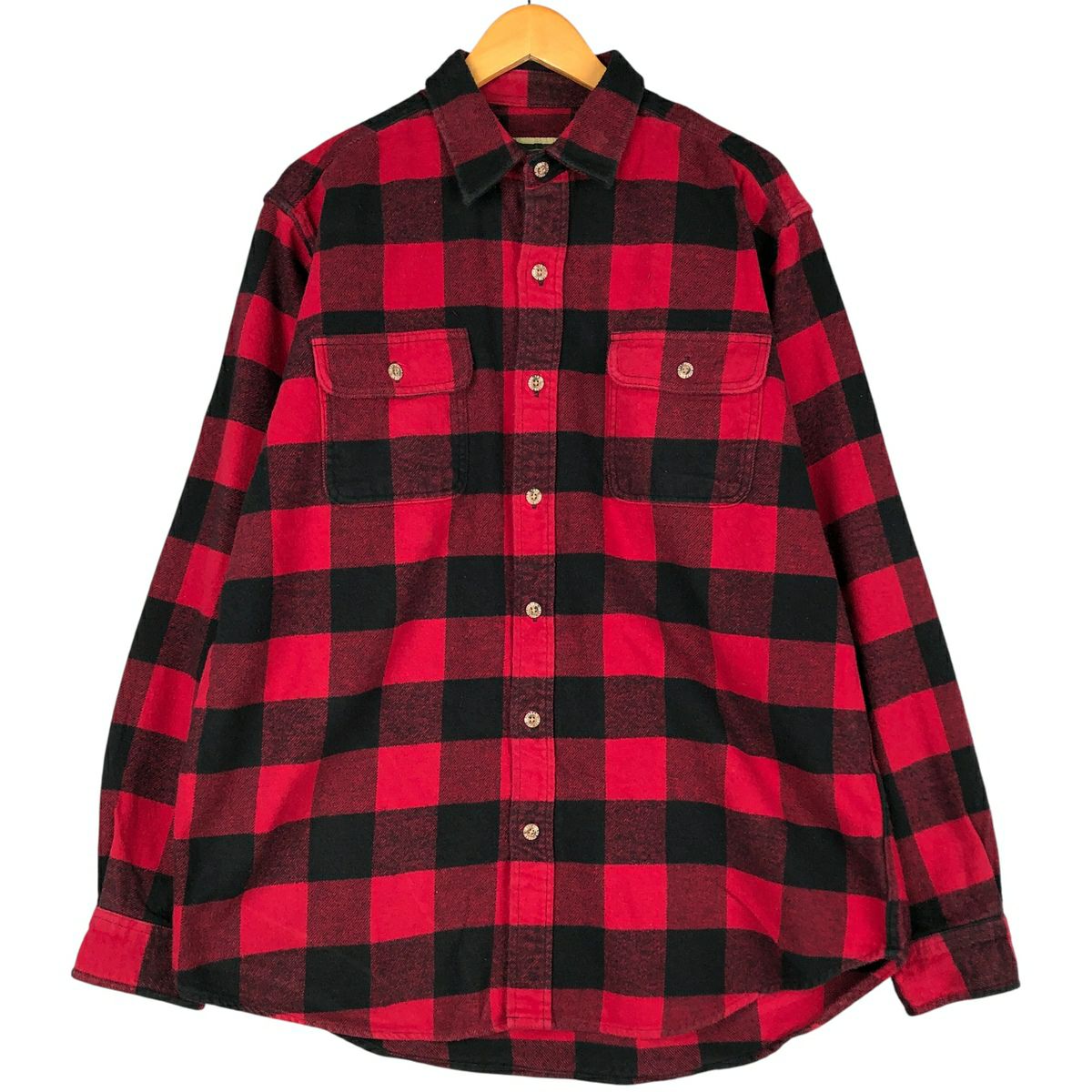 古着 フィールドアンドストリーム FIELD&STREAM オンブレチェック 長袖