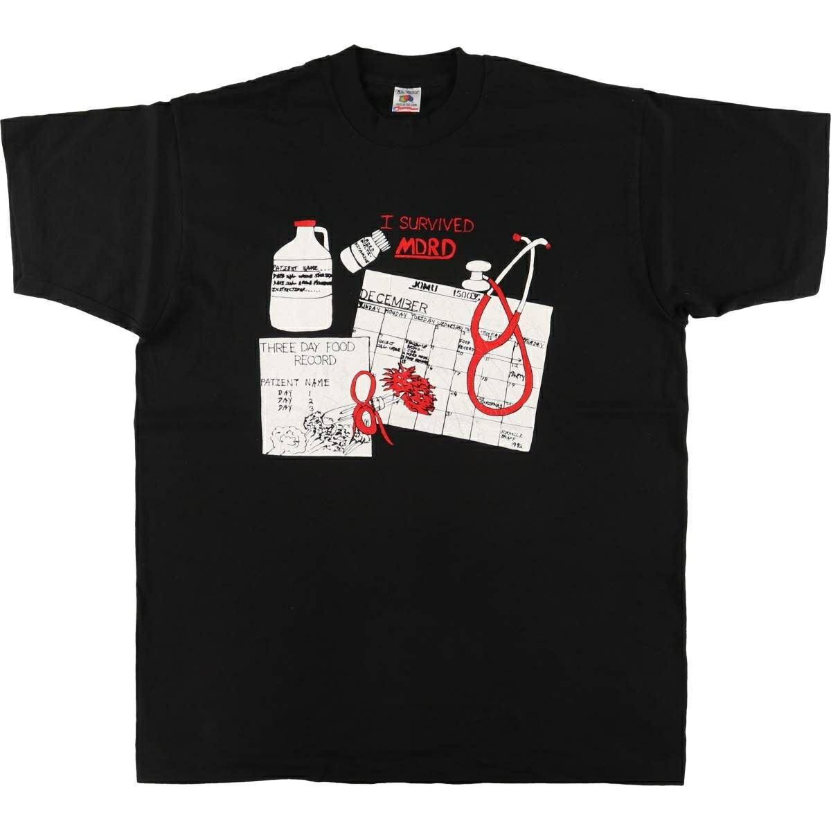古着 90年代 フルーツオブザルーム FRUIT OF THE LOOM NJCASA プリント