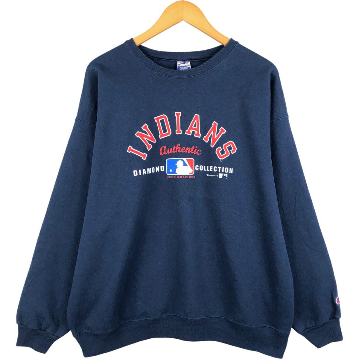 古着 90年代 チャンピオン MLB クリーブランドインディアンス プリント
