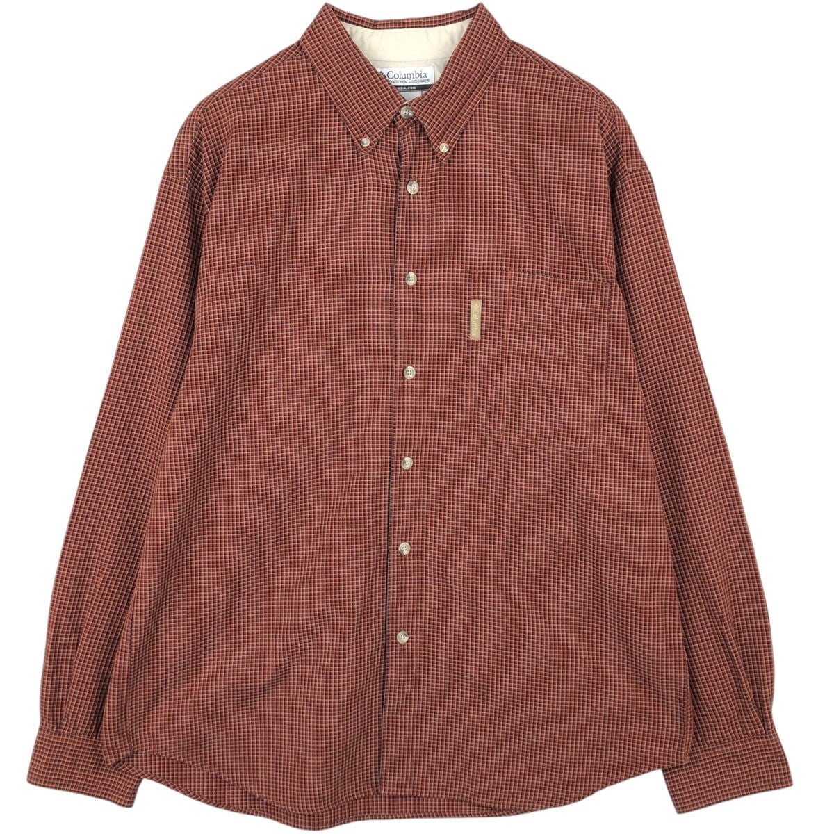 古着 90～00年代 コロンビア Columbia 長袖 ボタンダウンチェック