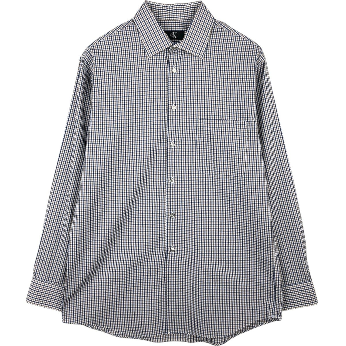 古着 カルバンクライン Calvin klein Slim Fit Stretch ワイドカラー