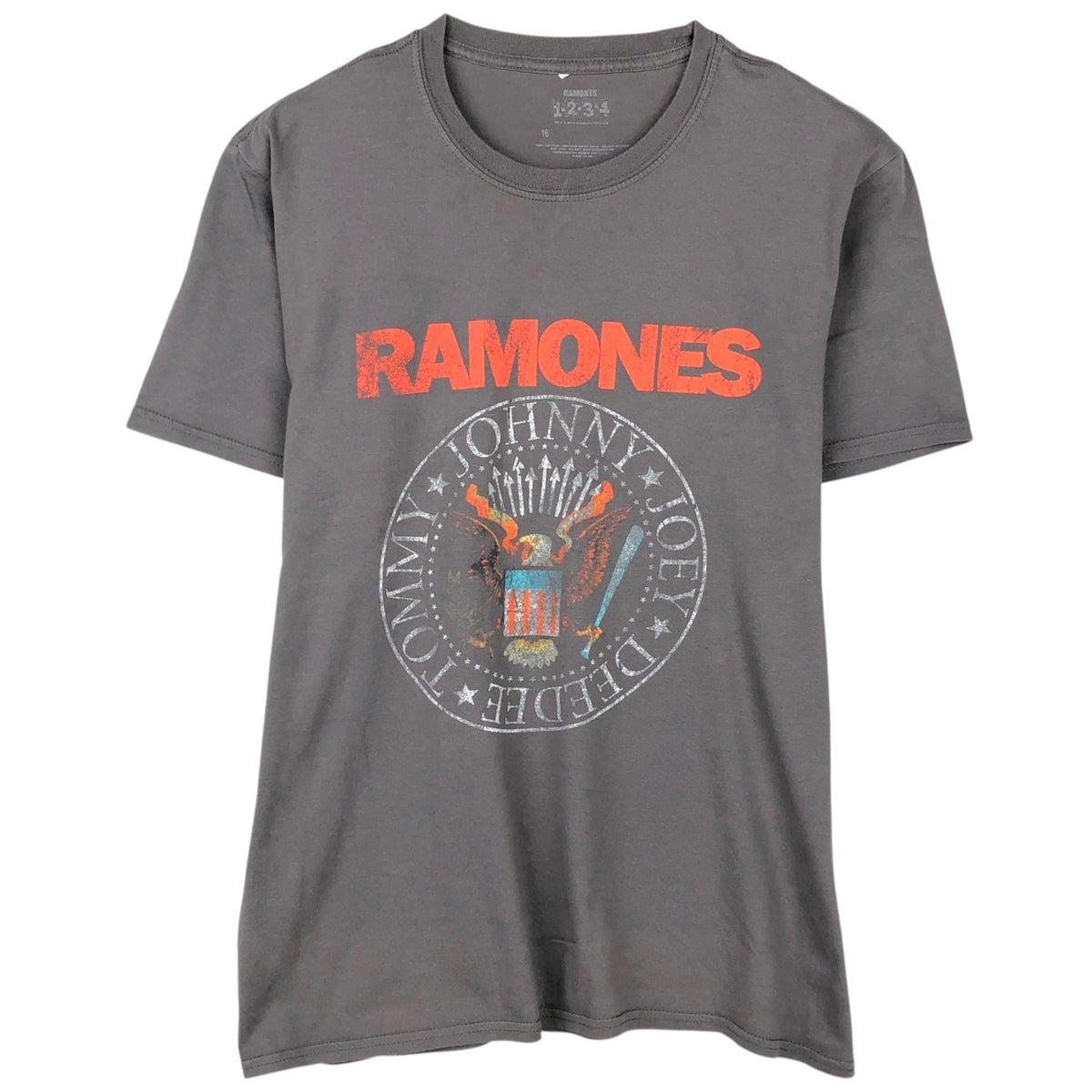 古着 RAMONES ラモーンズ 鷲柄 イーグル柄 バンドTシャツ バンT メンズ