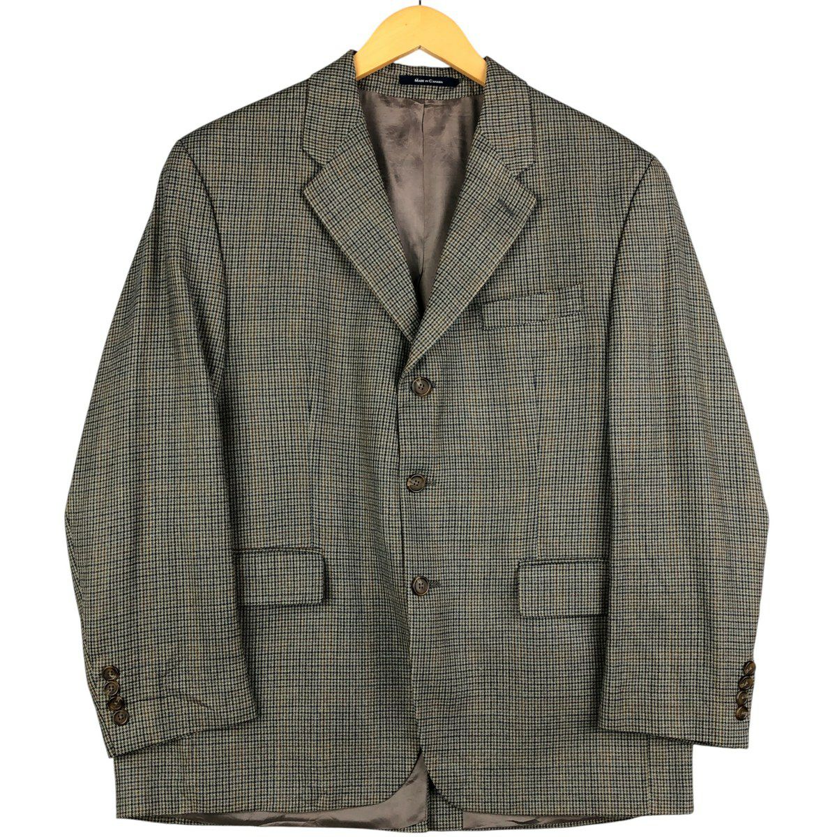 古着 ラルフローレン Ralph Lauren 千鳥格子柄 ハリントンジャケット