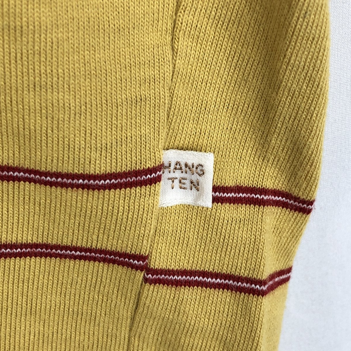 古着 70～80年代 ハンテン HANG TEN ボーダー柄 マルチボーダー モック
