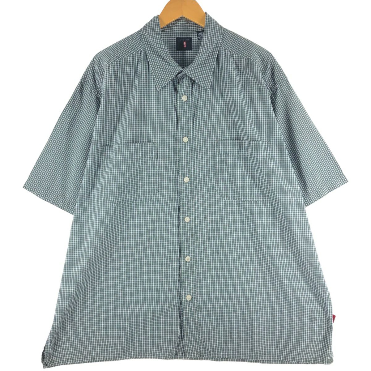 古着 リーバイス Levis 半袖 コットン チェックシャツ ボックスシャツ