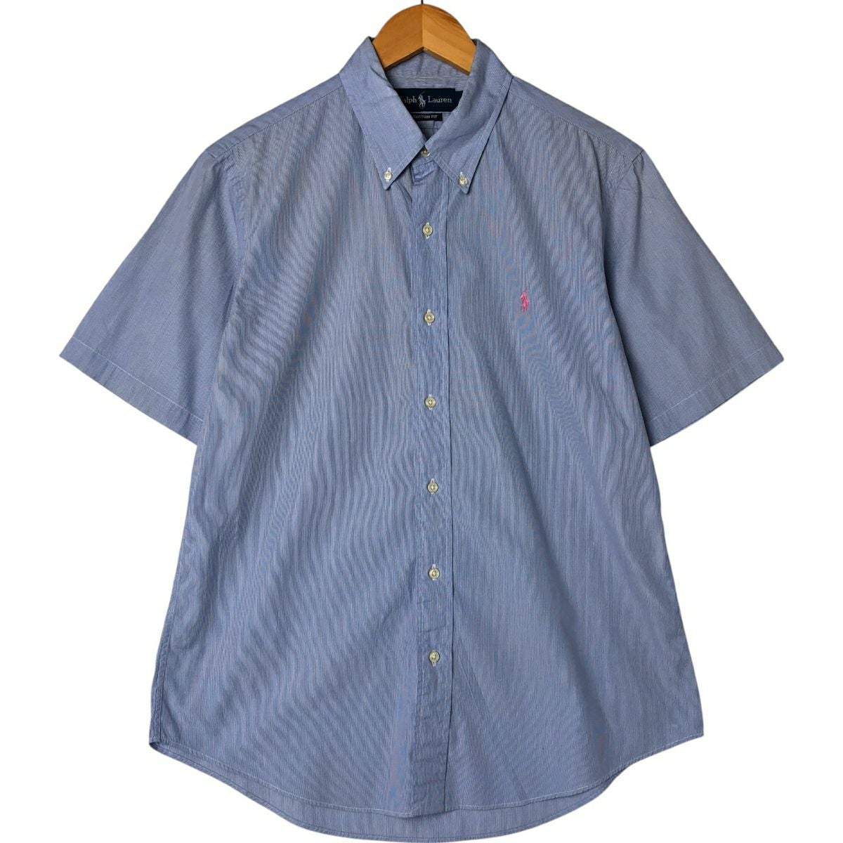 古着 ラルフローレン Ralph Lauren CUSTOM FIT マドラスチェック 長袖