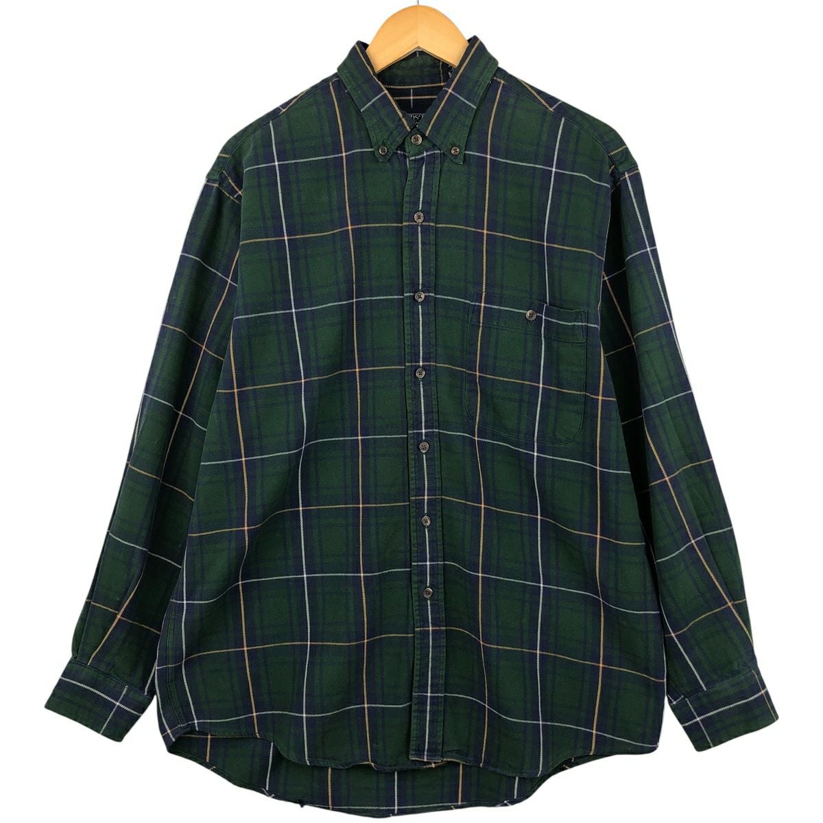 古着 80～90年代 ランズエンド LANDS END 長袖 ボタンダウン