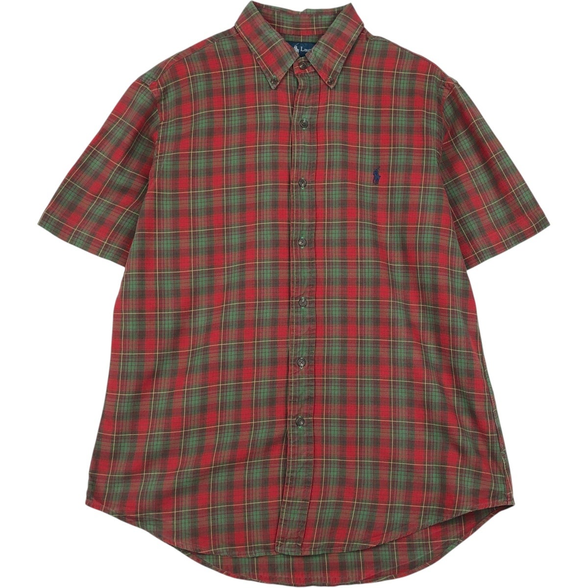 古着 ラルフローレン Ralph Lauren CUSTOM FIT パッチワーク 半袖