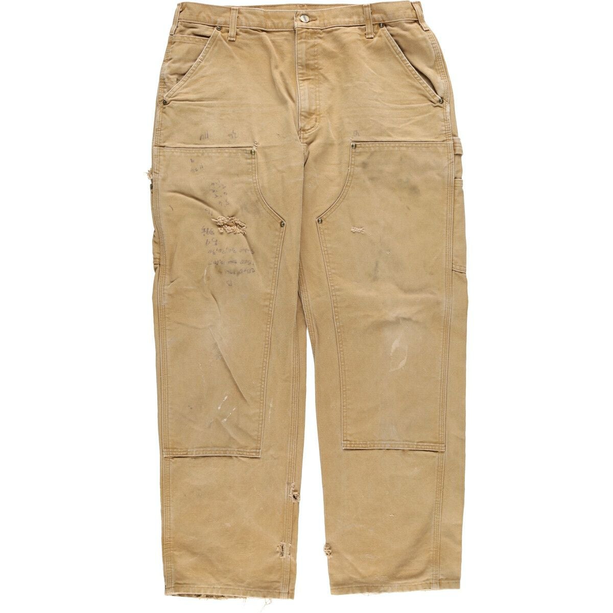 幻級 カーハート メキシコ限定 変形ダブルニーパンツ EB219 デニム W35 Carhartt（カーハート） パンツ カーハート / DUCK ONE-TUCK 5PKT