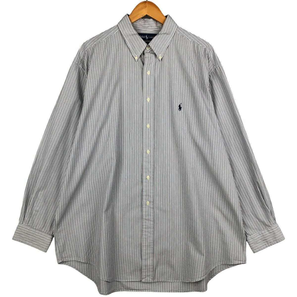 古着 ラルフローレン Ralph Lauren YARMOUTH 長袖 ボタンダウン 古着 ラルフローレン Ralph Lauren YARMOUTH 長袖 ボタンダウン