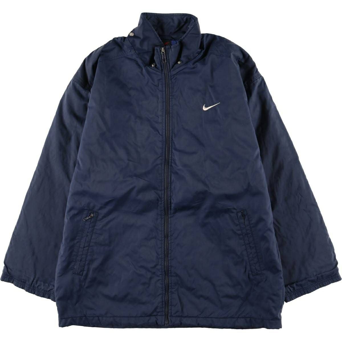 古着 90年代 ナイキ NIKE 中綿入り ハーフジップ ナイロンプルオーバー