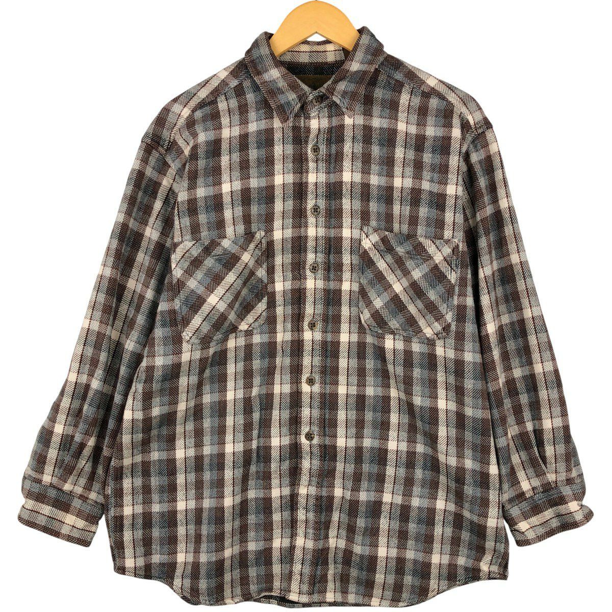 古着 セントジョンズベイ ST. JOHN'S BAY CLASSIC FIT 長袖 フランネルチェックシャツ メンズS相当/eaa596669 古着 セントジョンズベイ ST. JOHNS BAY CLASSIC FIT 長袖 フランネル