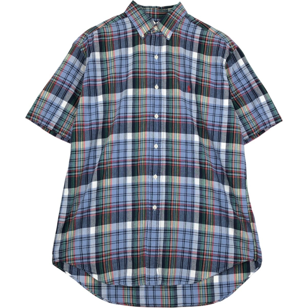 古着 ラルフローレン Ralph Lauren BLAKE 半袖 ボタンダウン チェック