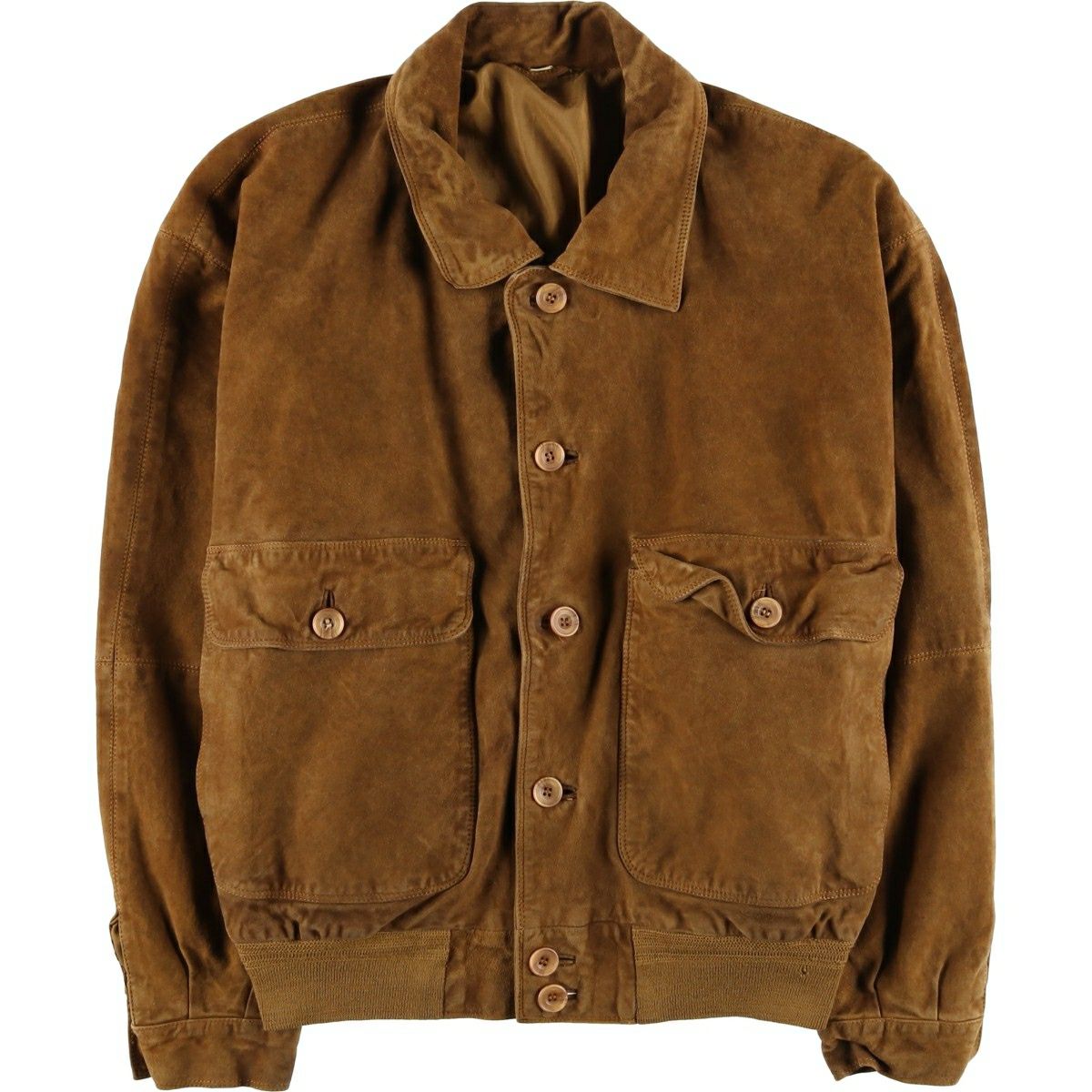 古着 LENNOX レザーカーコート 英国製 メンズM相当 /eaa552614 【中古