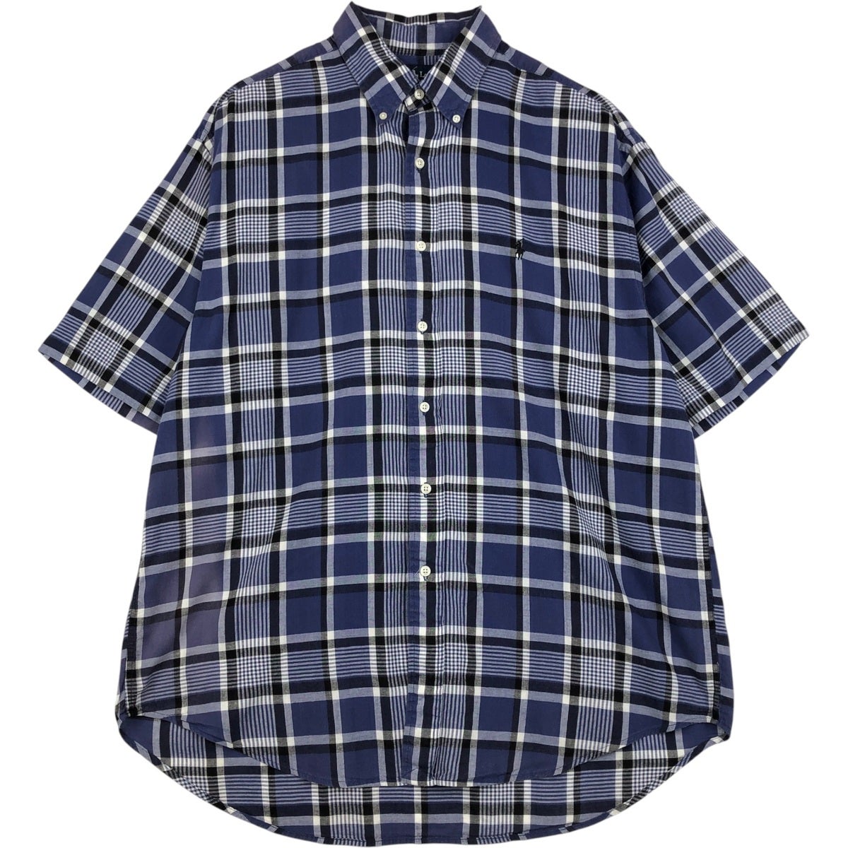 古着 ラルフローレン Ralph Lauren BLAIRE 半袖 ボタンダウン チェック