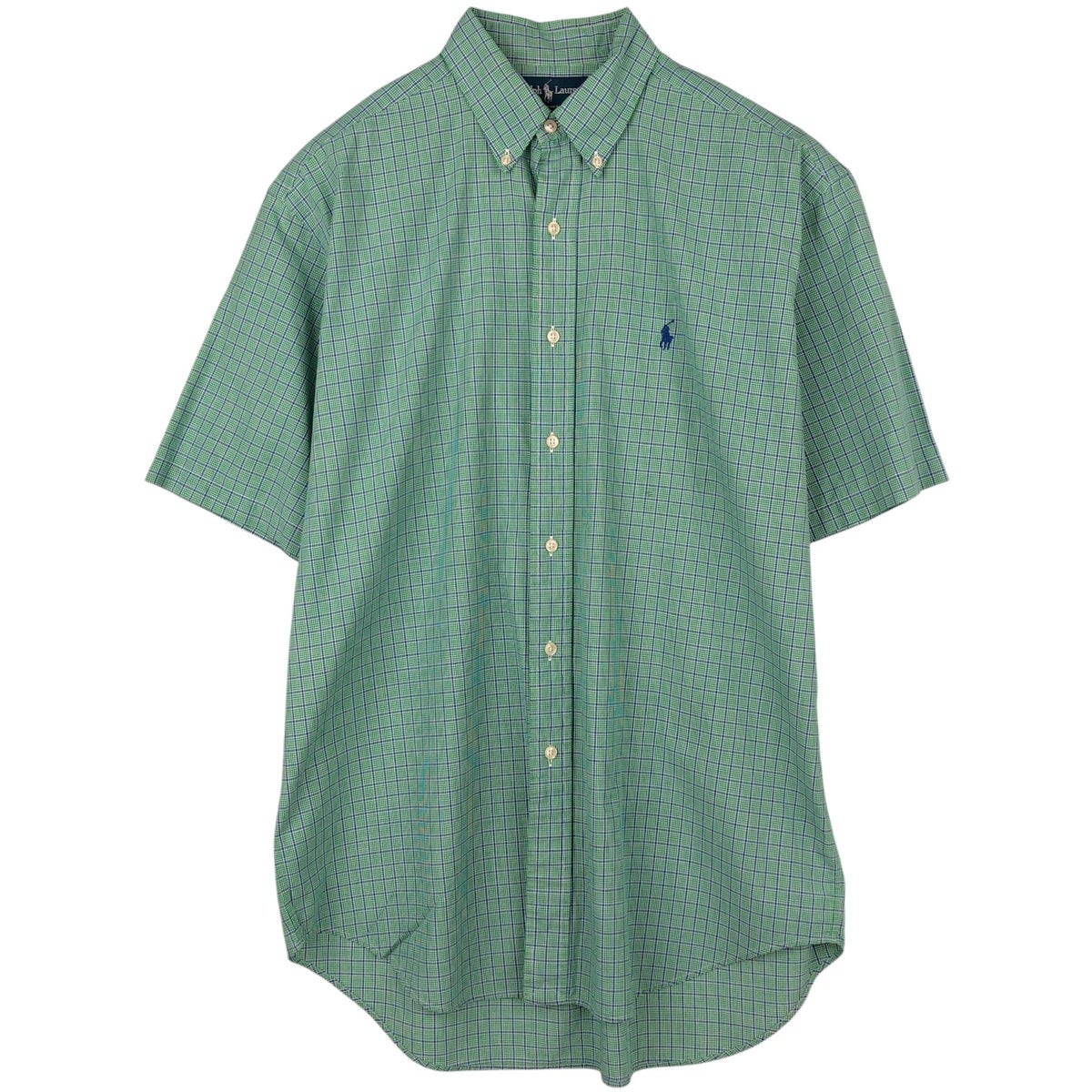 古着 ラルフローレン Ralph Lauren BLAKE 半袖 ボタンダウン チェック