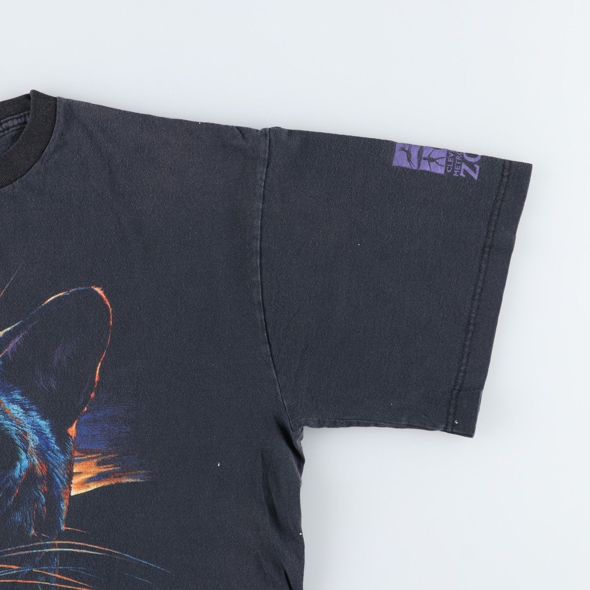古着 90年代 HABITAT レオパード柄 ヒョウ柄 アニマルTシャツ USA製