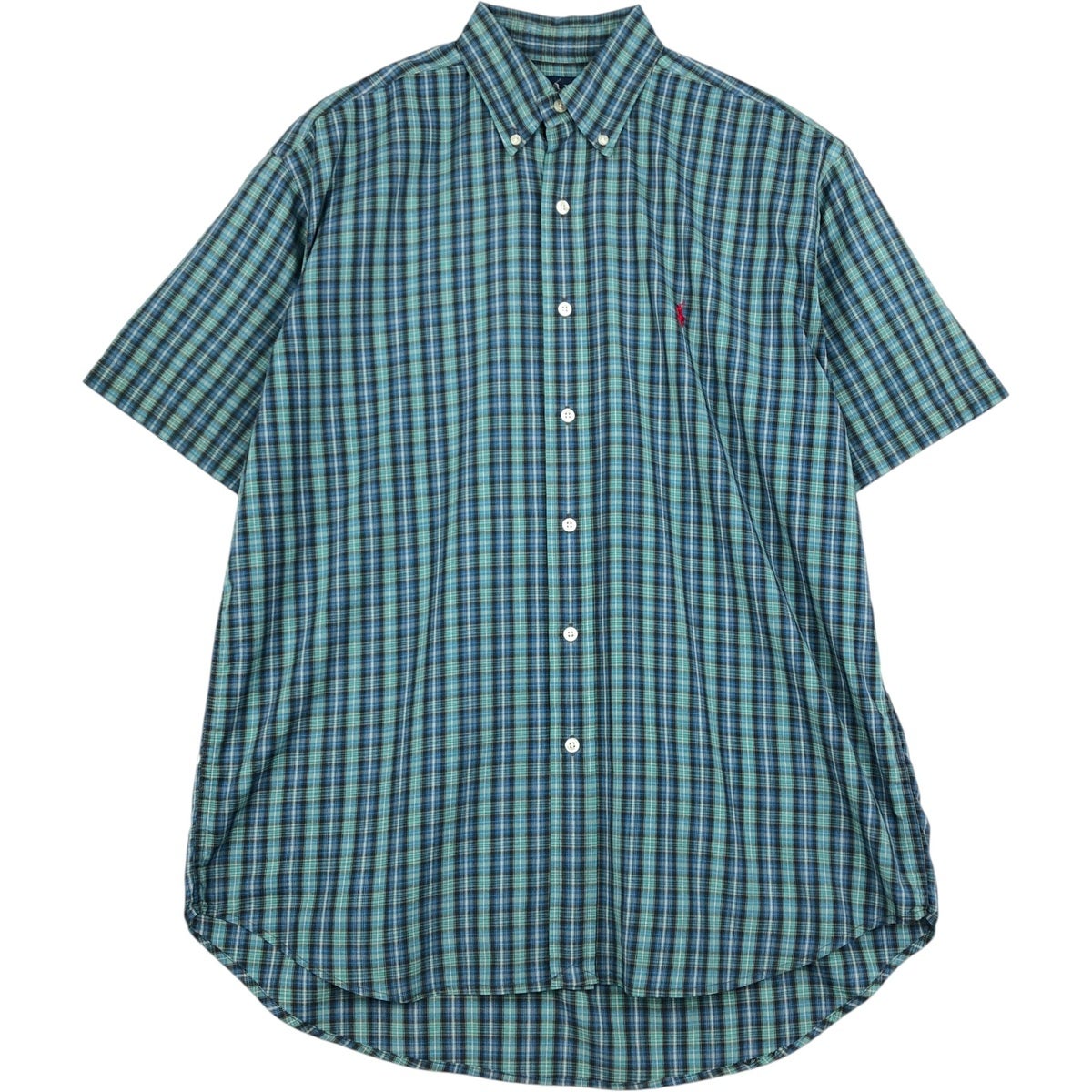 古着 ラルフローレン Ralph Lauren BLAKE 半袖 ボタンダウン チェック