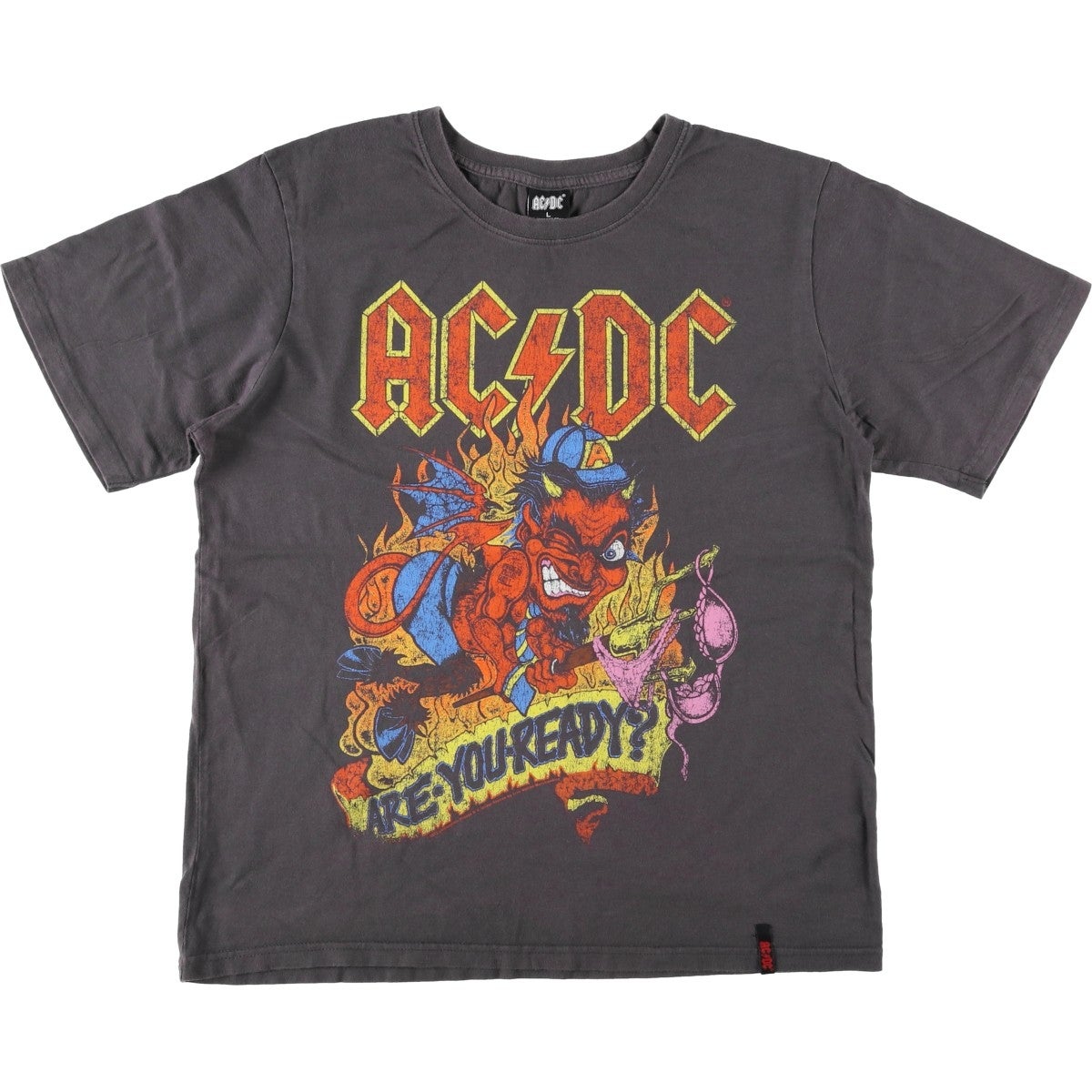 古着 リキッドブルー LIQUID BLUE AC/DC エーシーディーシー ラグラン