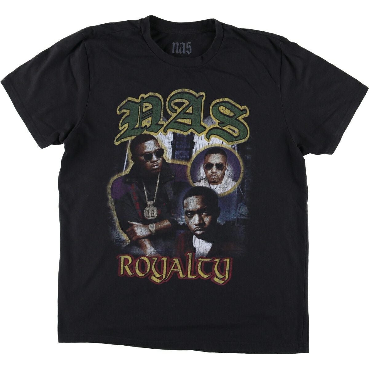 古着 Nas ナズ プリント ラップTシャツ ラップT メンズL相当