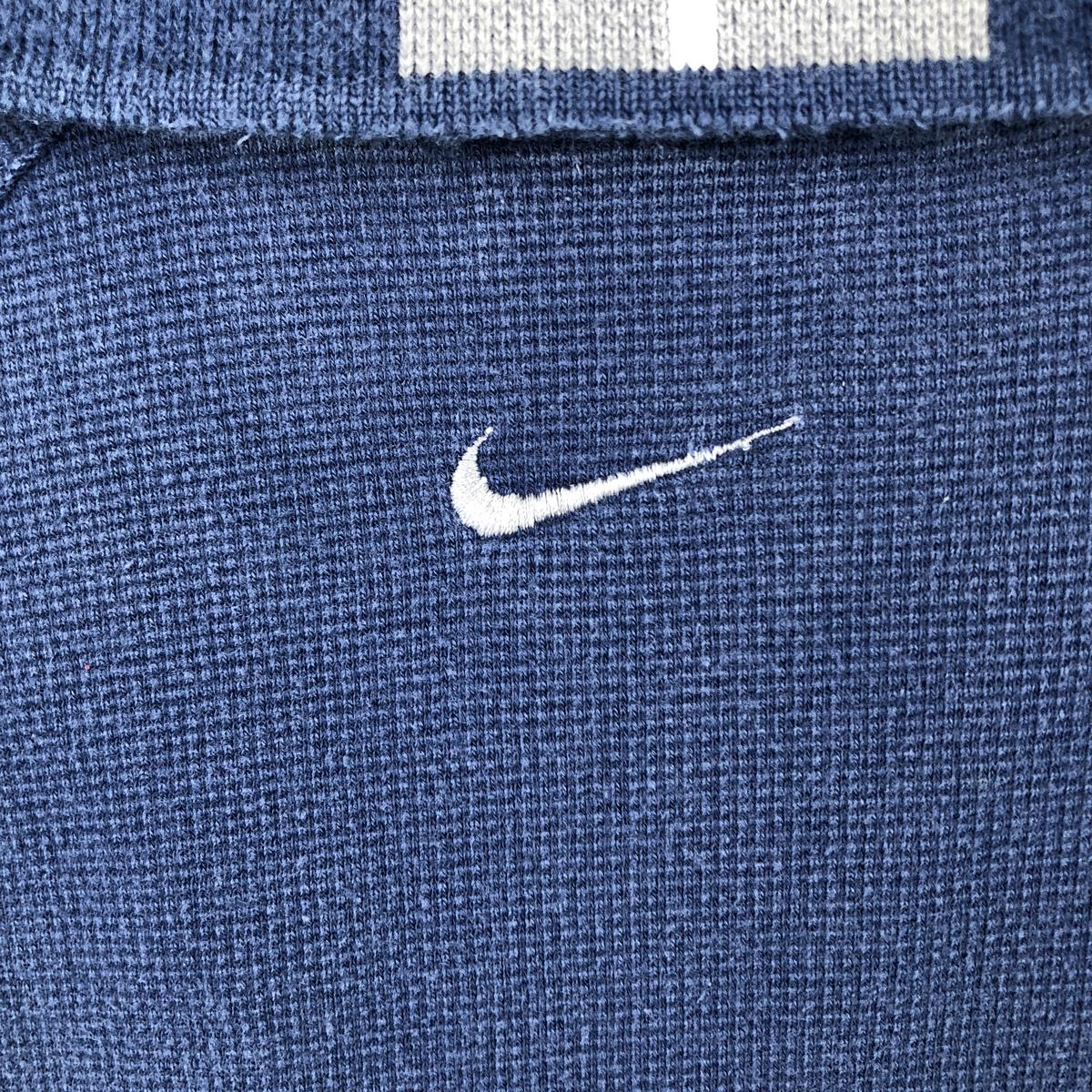 古着 90～00年代 ナイキ NIKE ワンポイント ハーフジップ 半袖