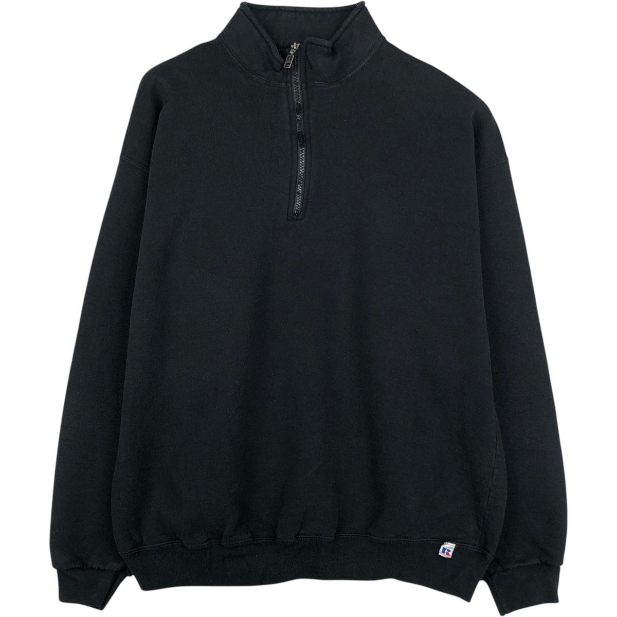 古着 90年代 ラッセル Russell ハーフジップスウェットシャツ
