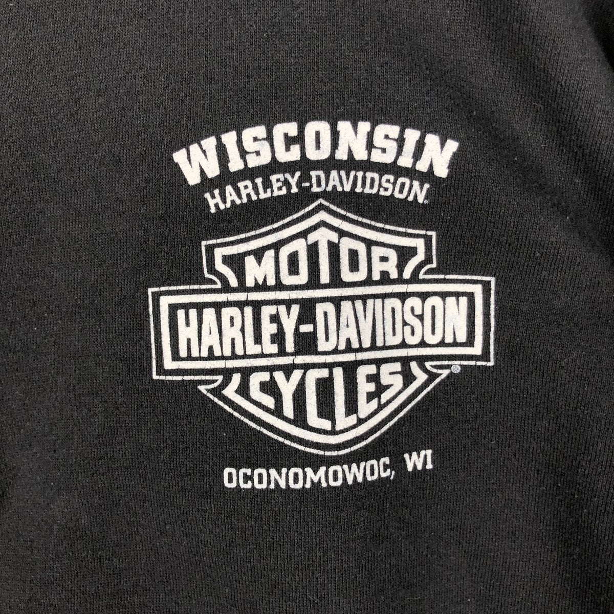 古着 ハーレーダビッドソン Harley-Davidson 鷲柄 イーグル柄 ドクロ柄