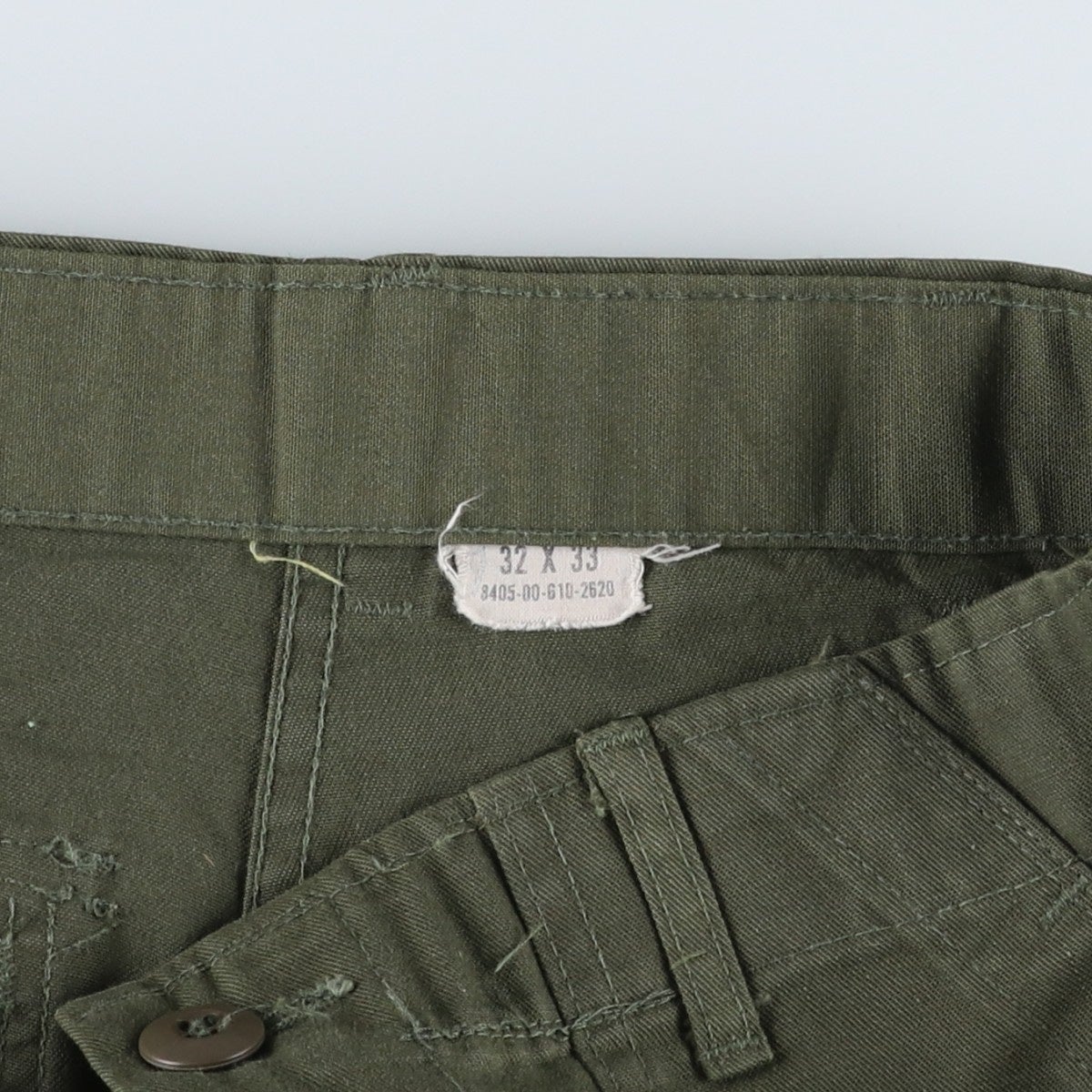 古着 80年代 米軍 ミリタリー ベイカーパンツ 32×33 メンズw29相当