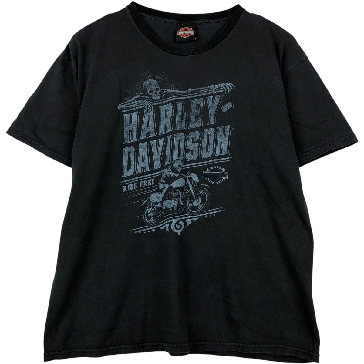 古着 ハーレーダビッドソン Harley-Davidson ドクロ柄 スカル柄