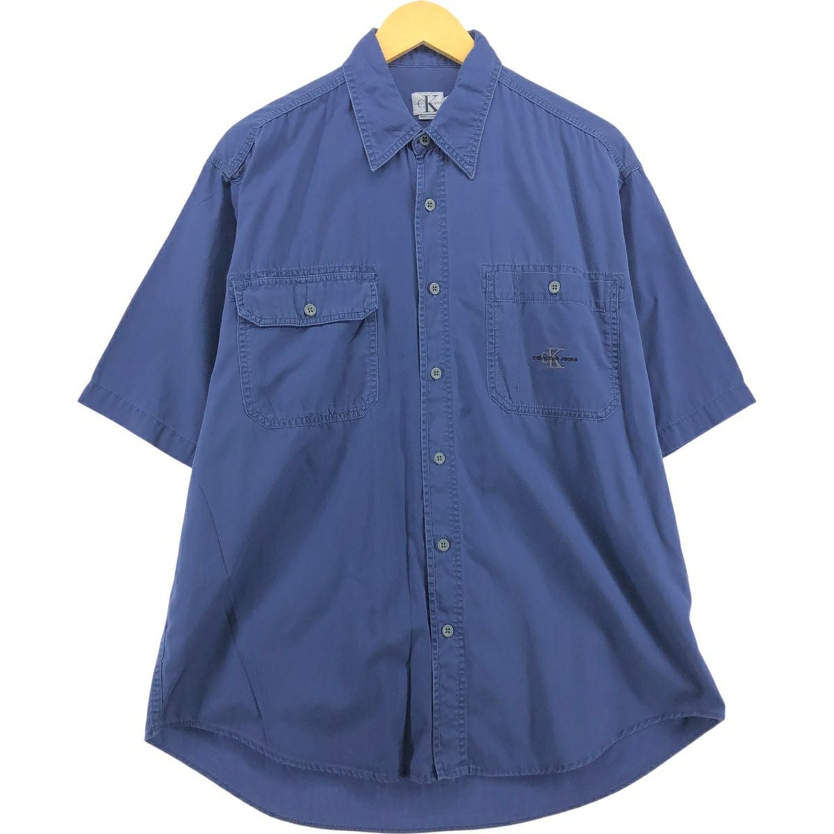 古着 90~00年代 カルバンクライン   JEANS 半袖 コットンシャツ ボックスシャツ メンズM相当 ヴィンテージ/eaa626422 Calvin Klein - 古着 90~00年代 カルバンクライン Calvin klein JEANS
