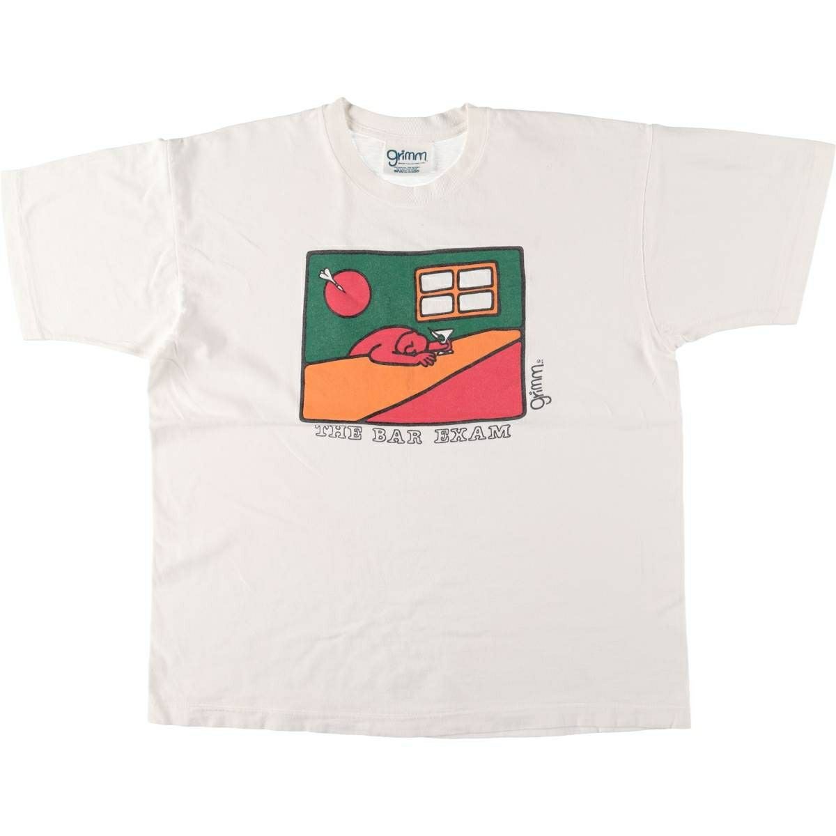 古着 GRIMM プリントTシャツ カナダ製 メンズL相当 ヴィンテージ