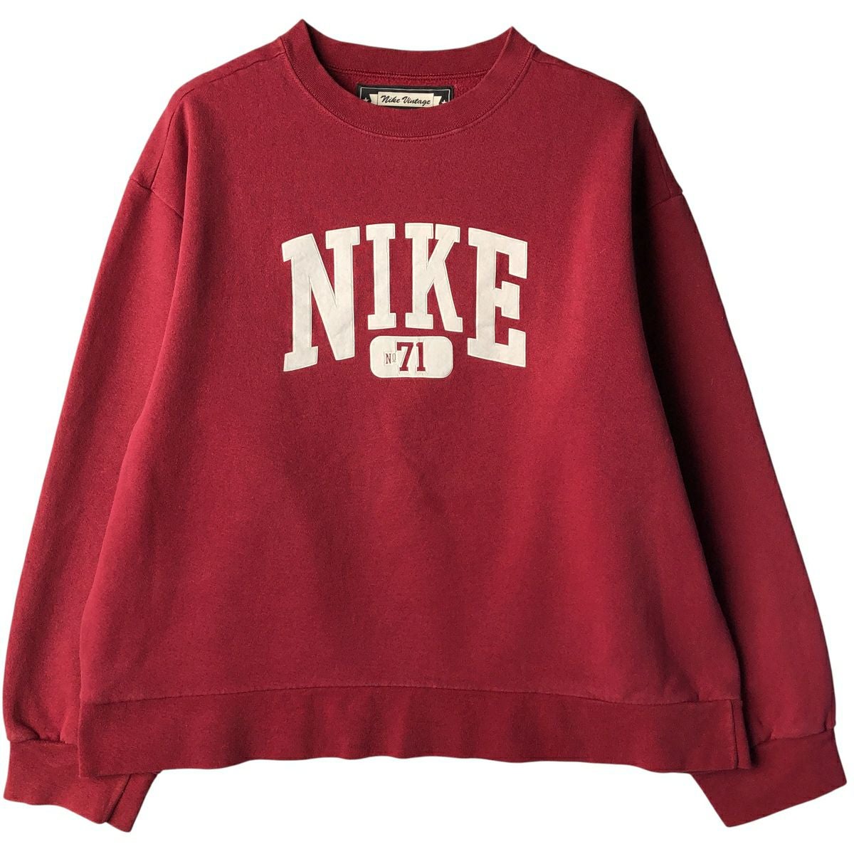古着 ナイキ NIKE ワンポイントロゴスウェットシャツ トレーナー