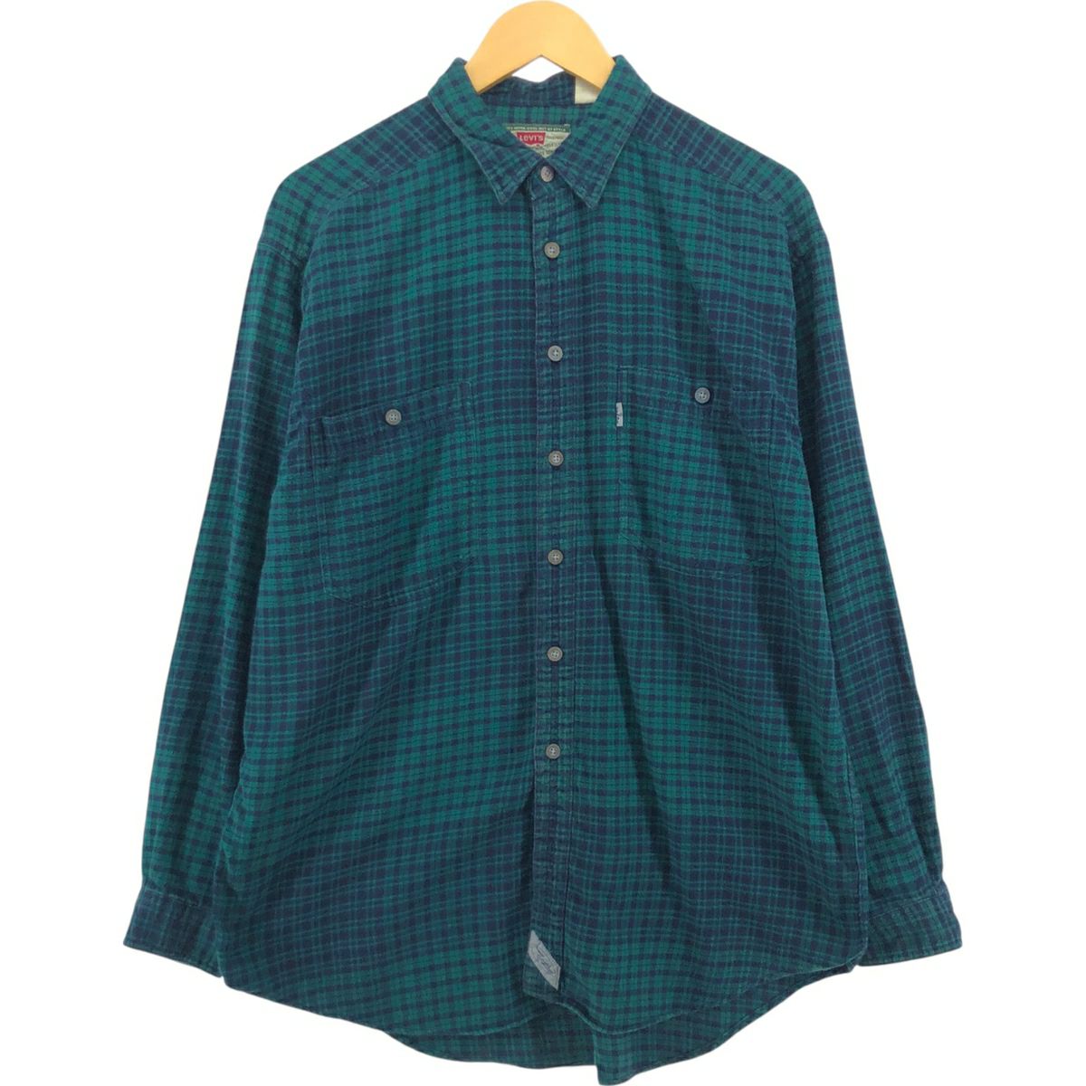古着 70年代 リーバイス Levis 長袖 シャンブレーシャツ メンズL相当