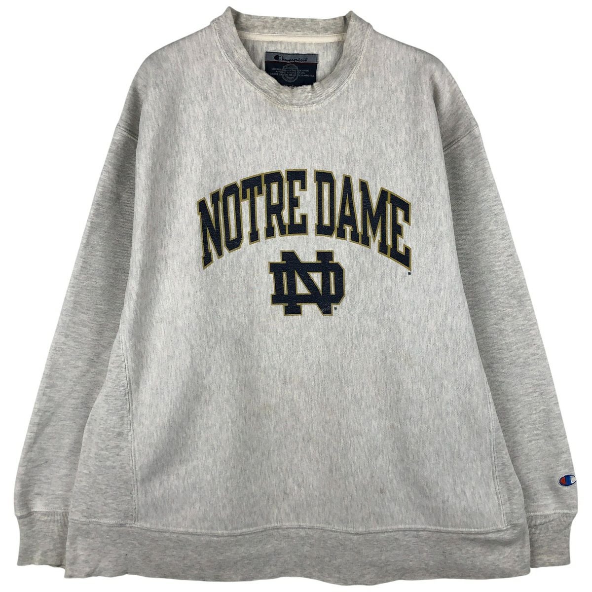 古着 チャンピオン Champion AUTHENTIC ATHLETICWEAR NOTRE DAME ノートルダム大学 カレッジ スウェットプルオーバーパーカー メンズL相当/eaa606053 古着 チャンピオン Champion AUTHENTIC ATHLETICWEAR NOTRE DAME