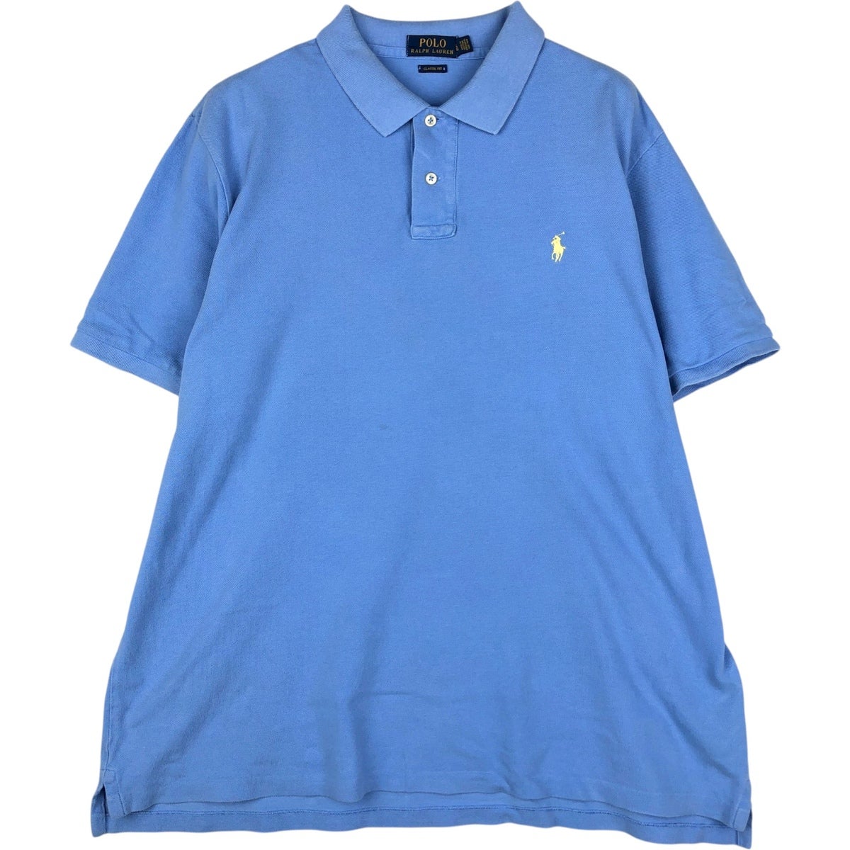 ポロ・ラルフローレン 青 半袖ポロシャツ MADRID 2 古着 ラルフローレン Ralph Lauren POLO RALPH LAUREN CLASSIC FIT