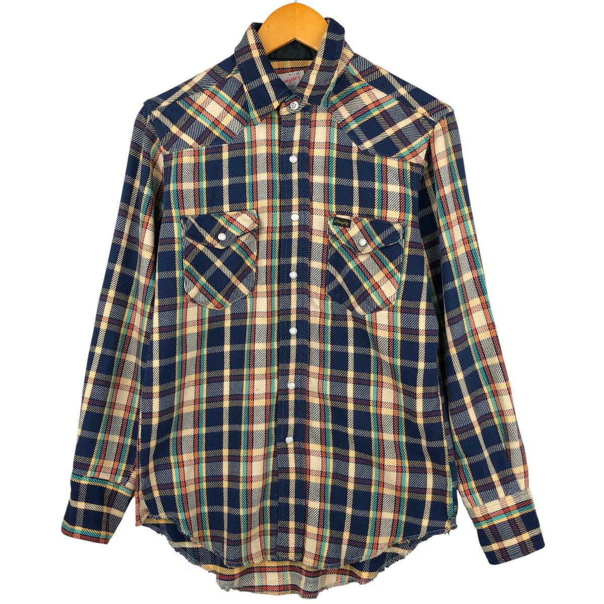 古着 ラングラー Wrangler AUTHENTIC WESTERN 長袖 ヘビーネルチェックシャツ メンズXL相当/eaa598307 古着 ラングラー Wrangler AUTHENTIC WESTERN 長袖 ヘビーネルチェック