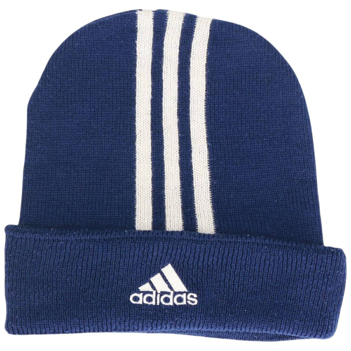 古着 00年代 アディダス adidas ニット帽 ビーニー フリーサイズ相当