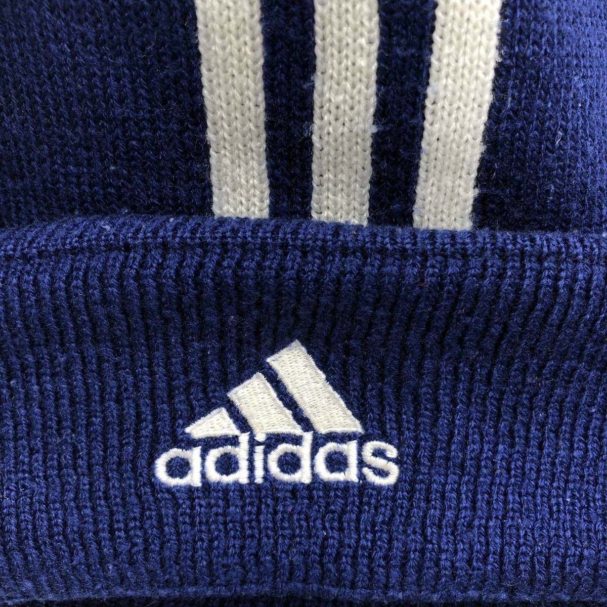 古着 00年代 アディダス adidas ニット帽 ビーニー フリーサイズ相当